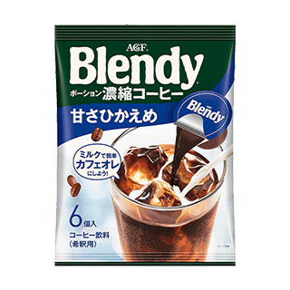 「ブレンディ(R)」ポーション 濃縮コーヒー 甘さひかえめ（6個入り）12点