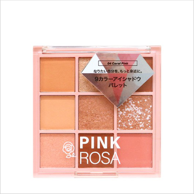 PINKROSA 9カラーアイシャドウ 04コーラルピンク×2個