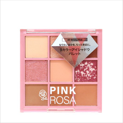 PINKROSA 9カラーアイシャドウ 02スモーキーピンク×2個