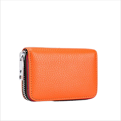 イタリアーノ本革カードケース（スキミング防止機能付き）オレンジ