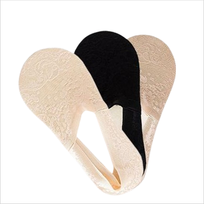 脱げないレースカバーソックス ベーシック3色セット